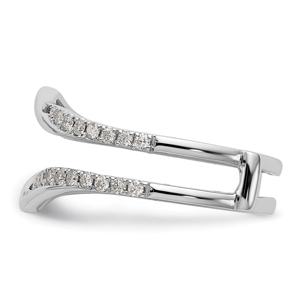 14k White Gold 1/2 Ct. Lab Grown Diamond VS/SI+ G+ Complete Ring Guard