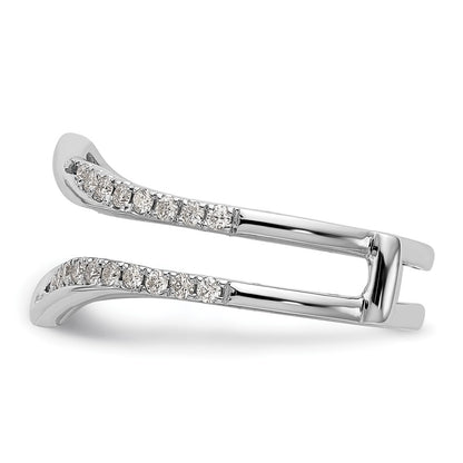 14k White Gold 1/2 Ct. Lab Grown Diamond VS/SI+ G+ Complete Ring Guard