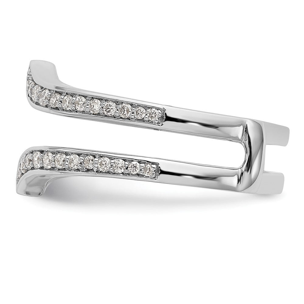 14K White Gold Lab Grown VS/SI+ G+ Diamond Ring Guard