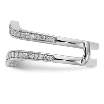 14K White Gold Lab Grown VS/SI+ G+ Diamond Ring Guard