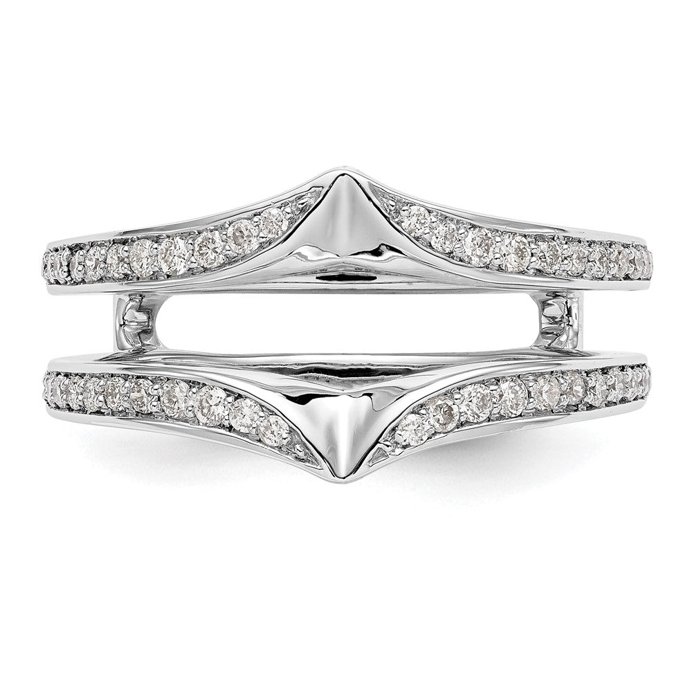 14K White Gold Lab Grown VS/SI+ G+ Diamond Ring Guard