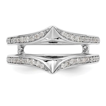 14K White Gold Diamond Guard