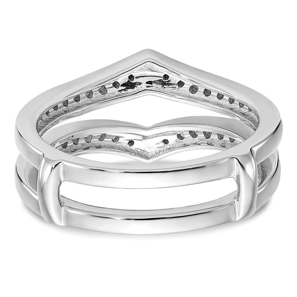 14K White Gold Diamond Guard