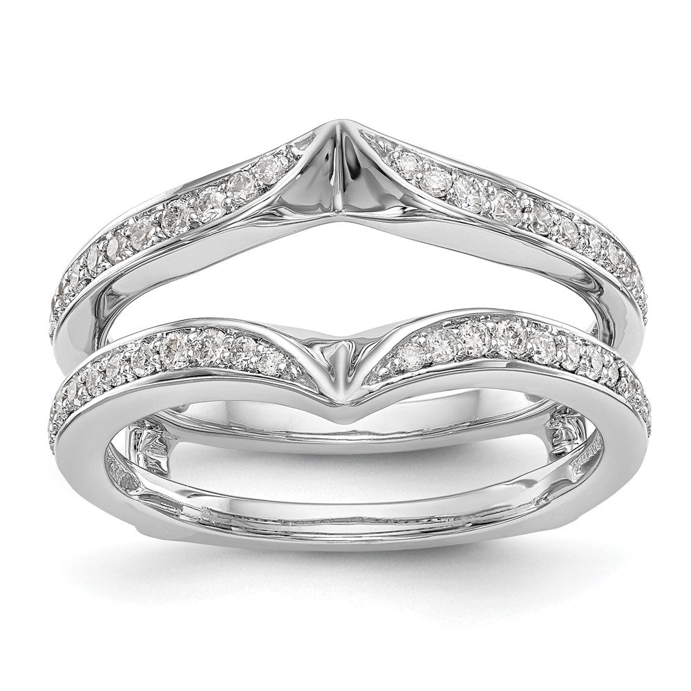 14K White Gold Lab Grown VS/SI+ G+ Diamond Ring Guard