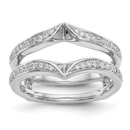 14K White Gold Lab Grown VS/SI+ G+ Diamond Ring Guard