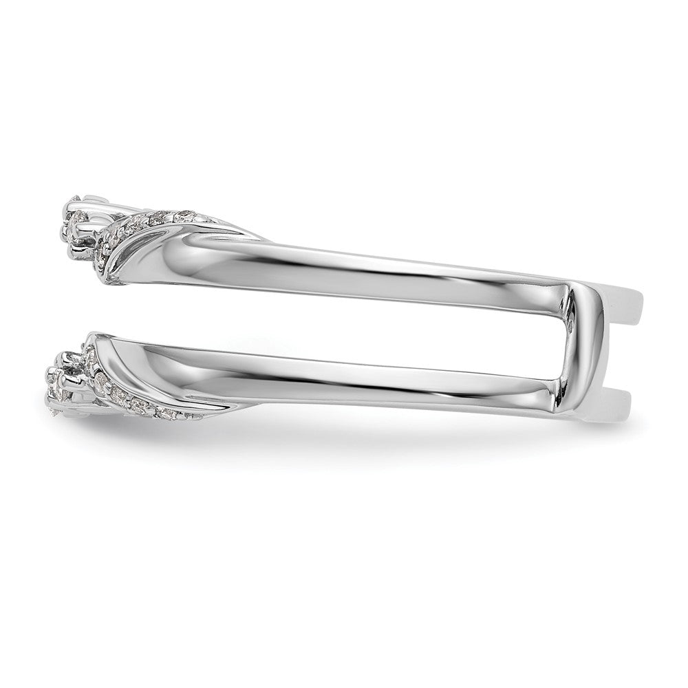 14k White Gold 1/5 Ct. Lab Grown Diamond VS/SI+ G+ Ring Guard