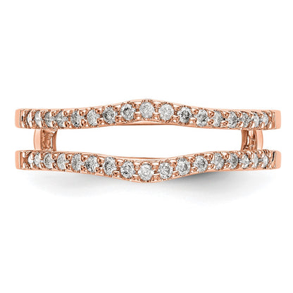 14k Rose Gold 1/4 Ct. Lab Grown Diamond VS/SI+ G+ Ring Guard