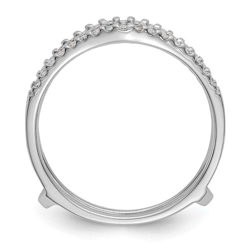 14K White Gold True Origin 1/4 Carat Lab Grown Diamond Vs D E F Ring Guard