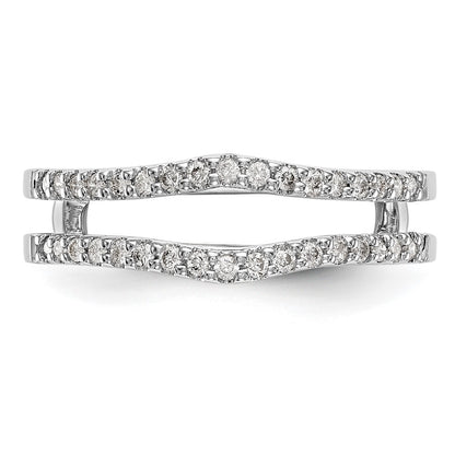 14K White Gold True Origin 1/4 Carat Lab Grown Diamond Vs D E F Ring Guard