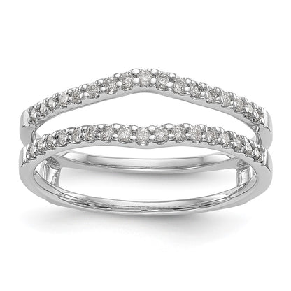 14K White Gold True Origin 1/4 Carat Lab Grown Diamond Vs D E F Ring Guard