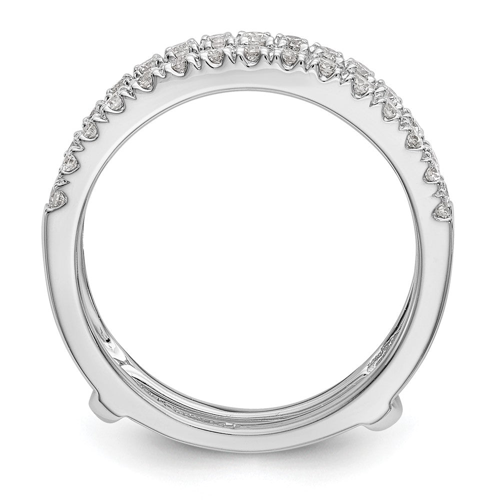 14K White Gold True Origin 1/2 Carat Lab Grown Diamond Vs D E F Ring Guard