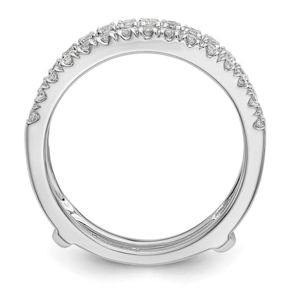 14k White Gold 1/2 Ct. Lab Grown Diamond VS/SI+ G+ Ring Guard