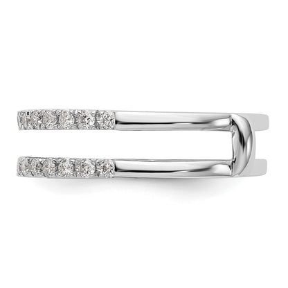 14K White Gold True Origin 1/2 Carat Lab Grown Diamond Vs D E F Ring Guard