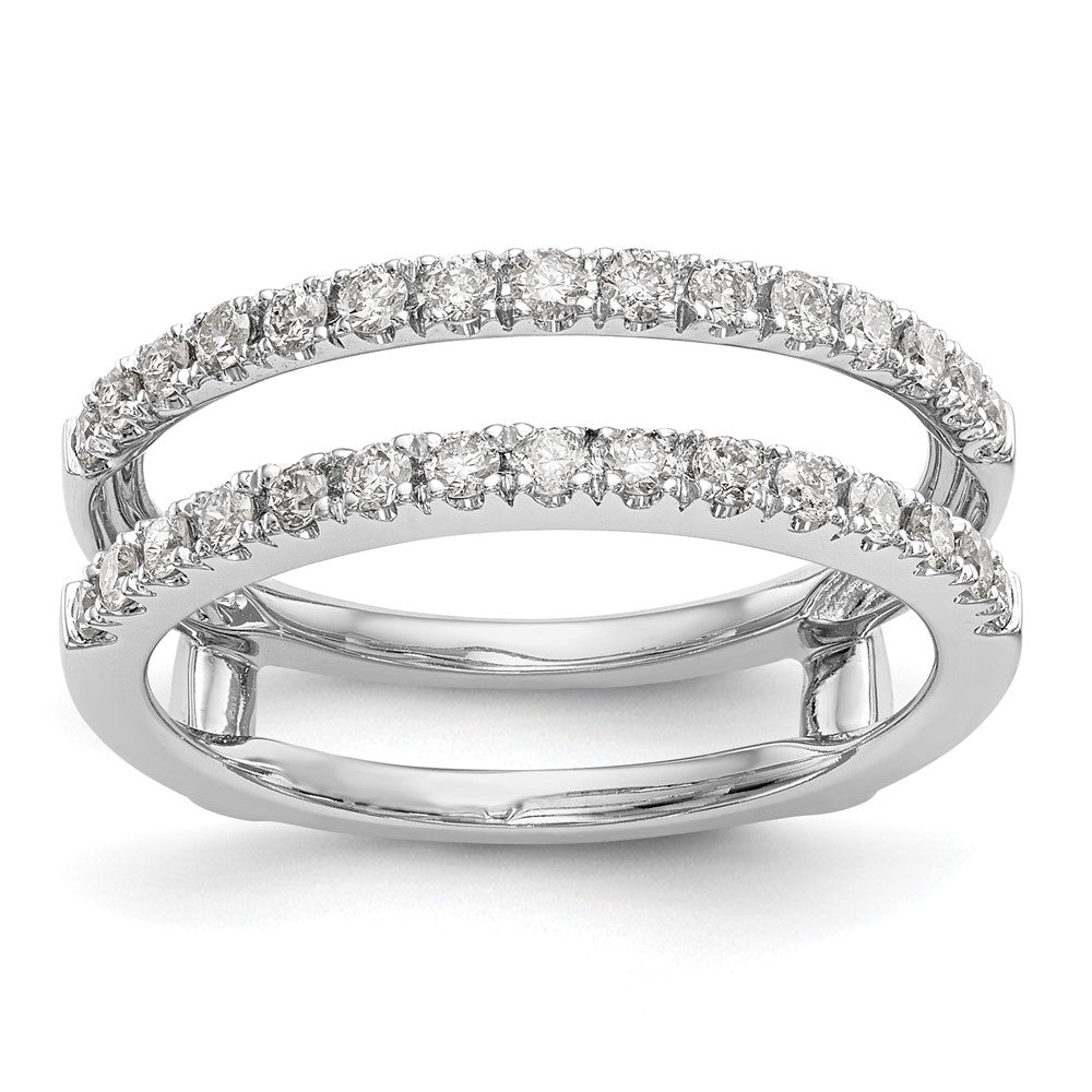 14K White Gold True Origin 1/2 Carat Lab Grown Diamond Vs D E F Ring Guard