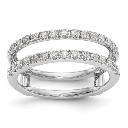 14k White Gold 1/2 Ct. Lab Grown Diamond VS/SI+ G+ Ring Guard