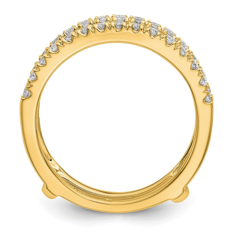 14k Yellow Gold 1/2 Ct. Lab Grown Diamond VS/SI+ G+ Ring Guard
