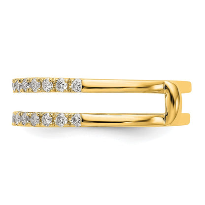 14k Yellow Gold 1/2 Ct. Lab Grown Diamond VS/SI+ G+ Ring Guard