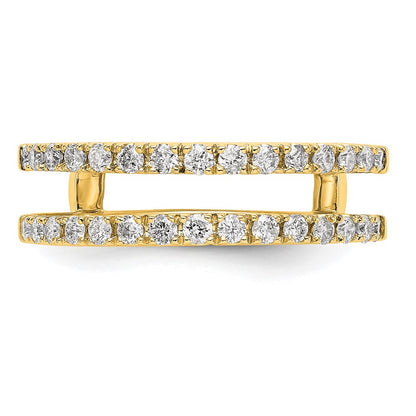 14k Yellow Gold 1/2 Ct. Lab Grown Diamond VS/SI+ G+ Ring Guard