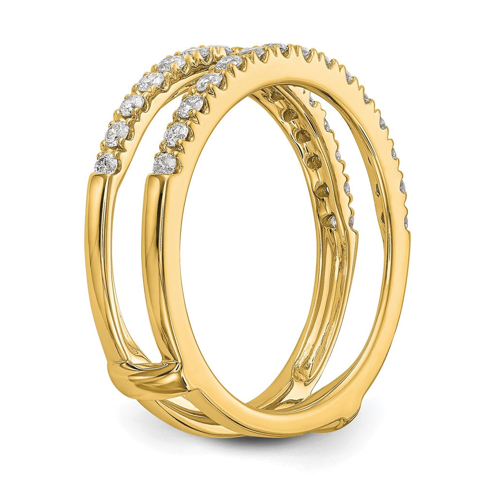 14k Yellow Gold 1/2 Ct. Lab Grown Diamond VS/SI+ G+ Ring Guard