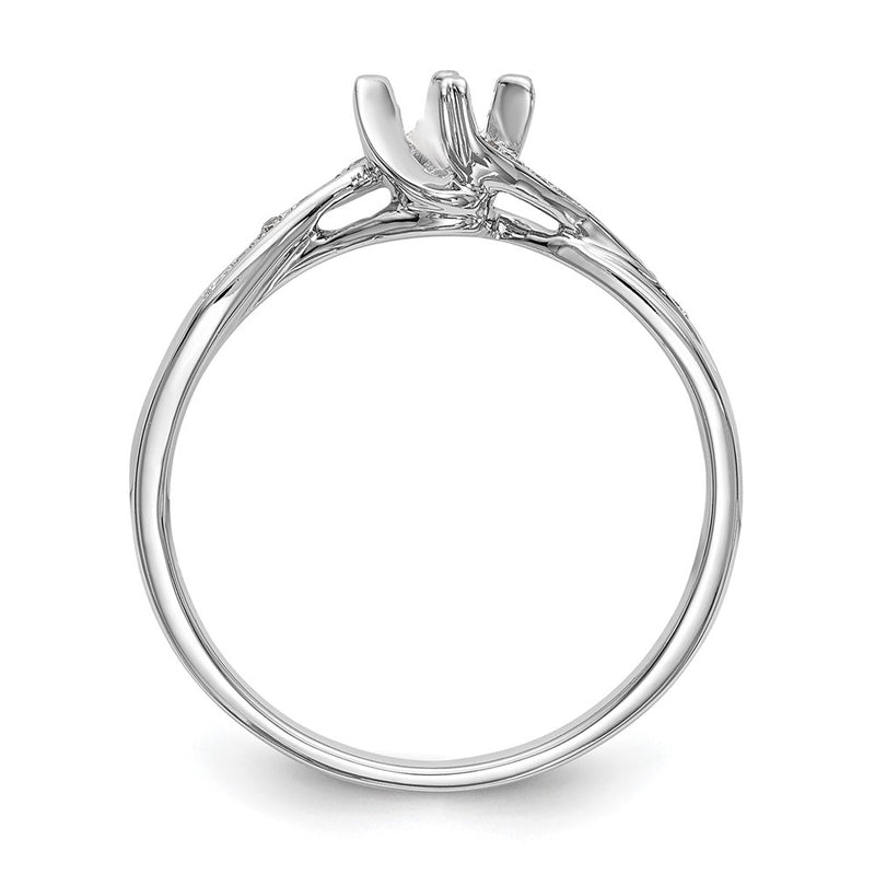 14K White Gold Simulated Diamond Promise/Engagement Ring