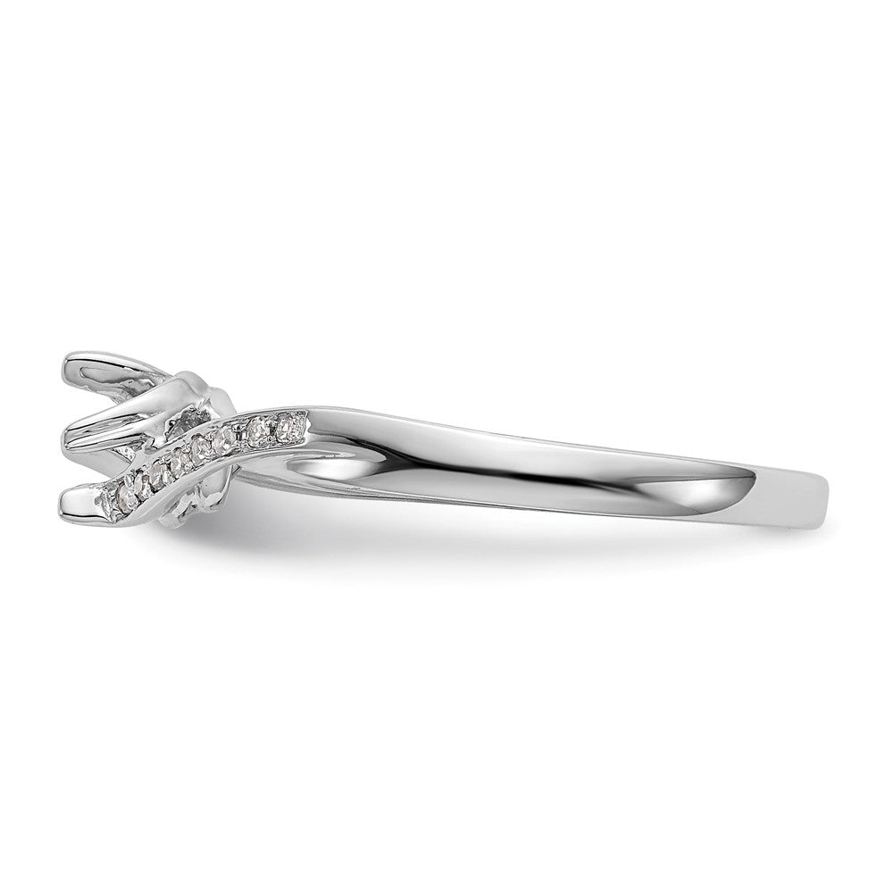 14K White Gold Simulated Diamond Promise/Engagement Ring