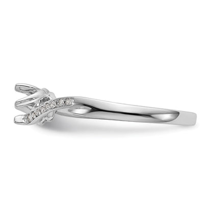 14K White Gold Simulated Diamond Promise/Engagement Ring