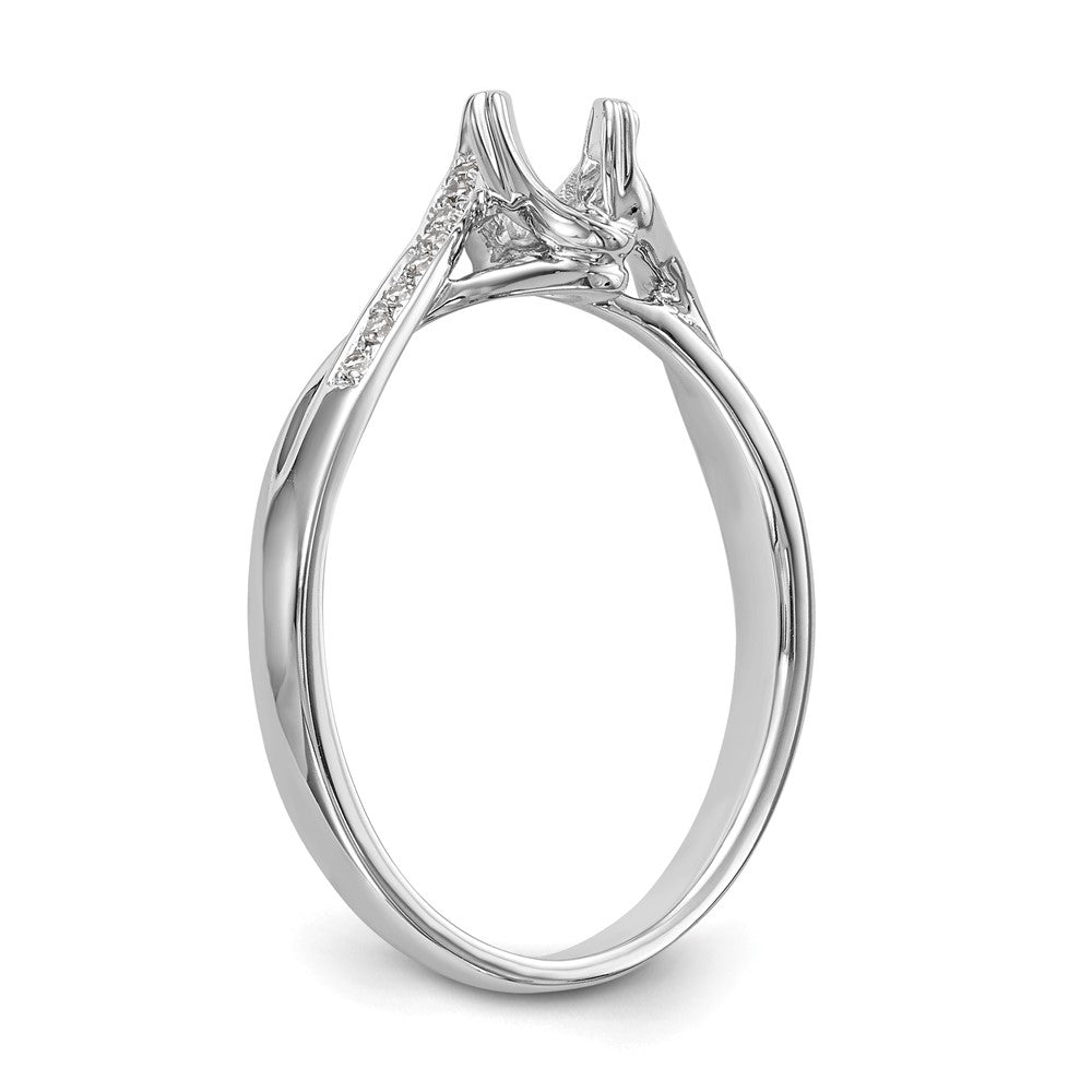 14K White Gold Simulated Diamond Promise/Engagement Ring