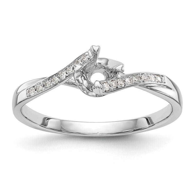 14K White Gold Simulated Diamond Promise/Engagement Ring