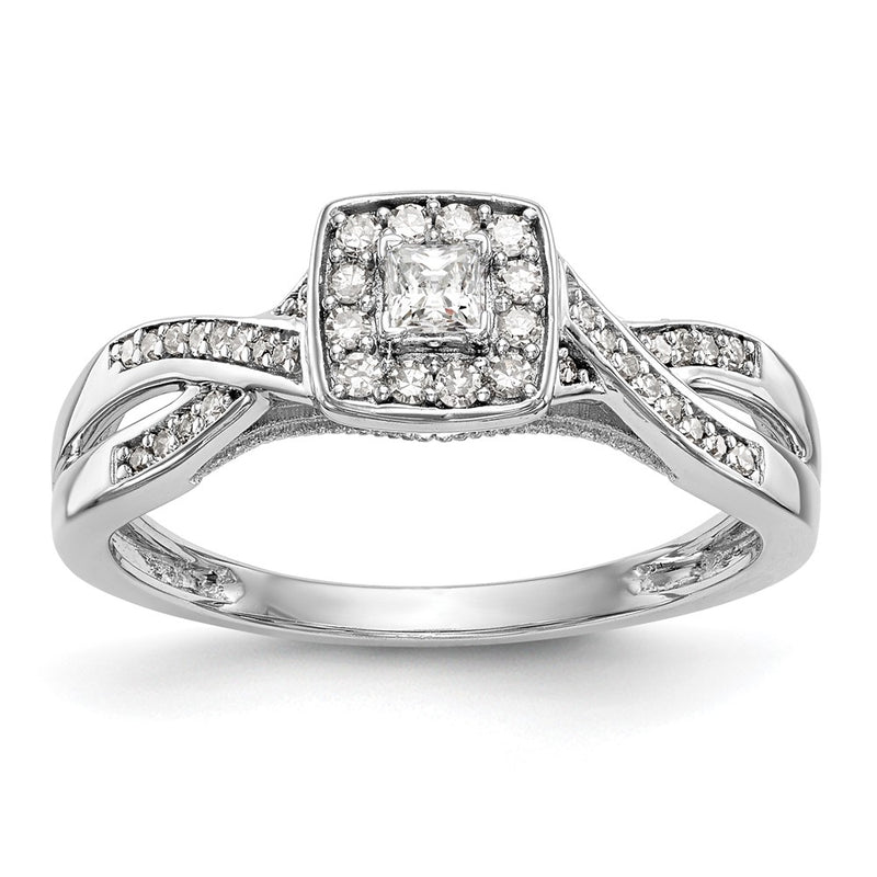 14K White Gold Lab Grown VS/SI+ G+ Diamond Engagement Ring