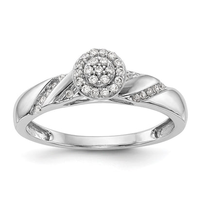 10K White Gold Wedding Set Use Rm3165B L 005 0Waa & Rm3165E 016