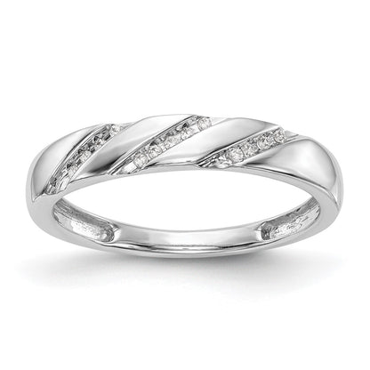 10K White Gold Wedding Set Use Rm3165B L 005 0Waa & Rm3165E 016