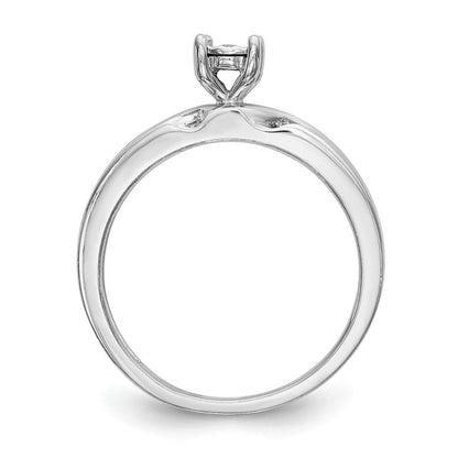 14K White Gold Complete Diamond Trio Engagement Ring