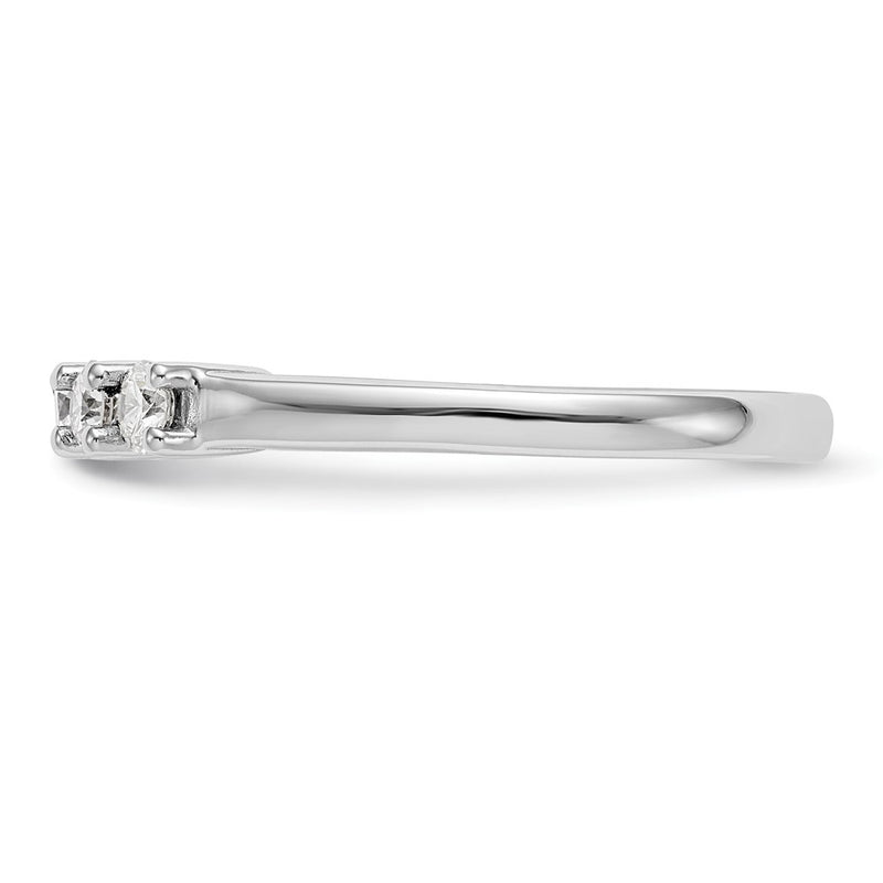 True Origin 14K White Gold 1 carat Lab Grown Diamond VS/SI  D E F  5 Stone Ring