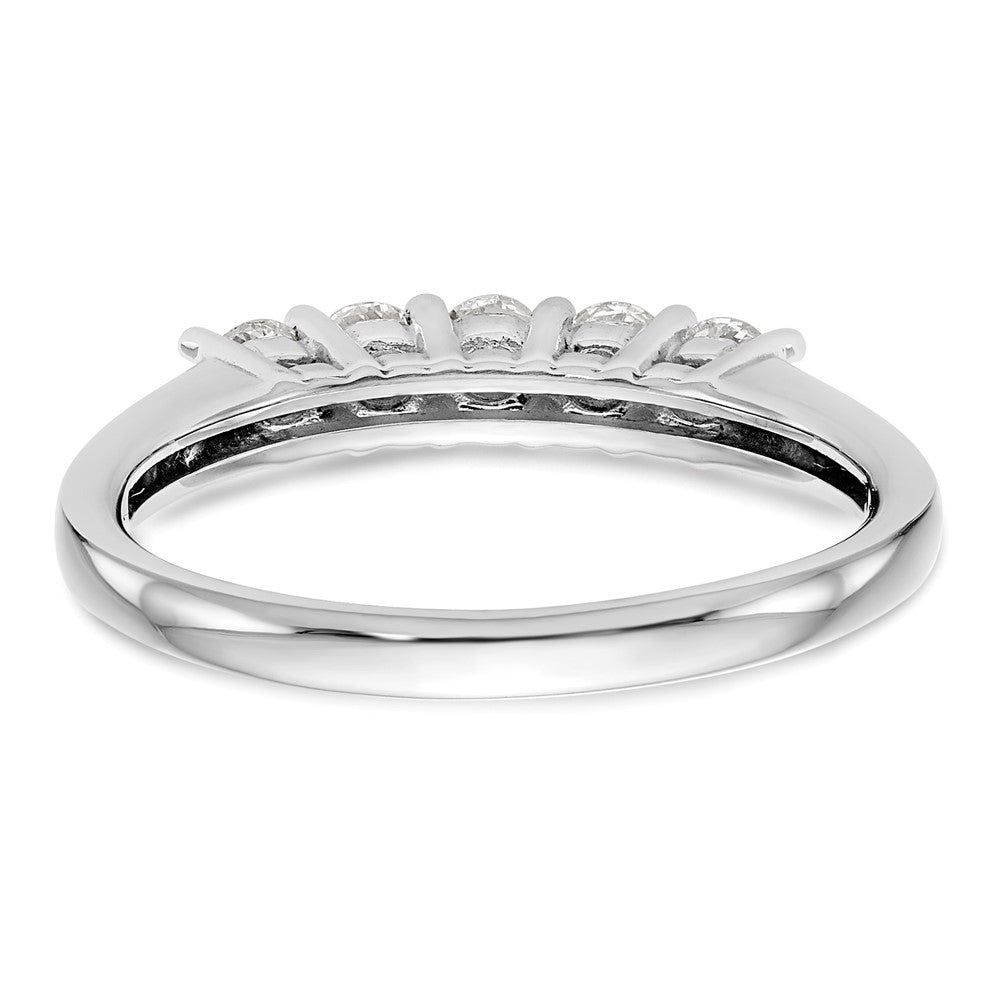 True Origin 14K White Gold 1 carat Lab Grown Diamond VS/SI  D E F  5 Stone Ring
