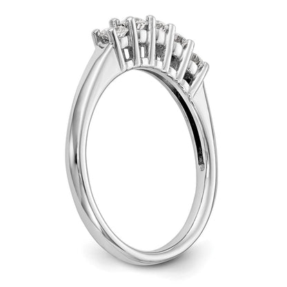 True Origin 14K White Gold 1 carat Lab Grown Diamond VS/SI  D E F  5 Stone Ring