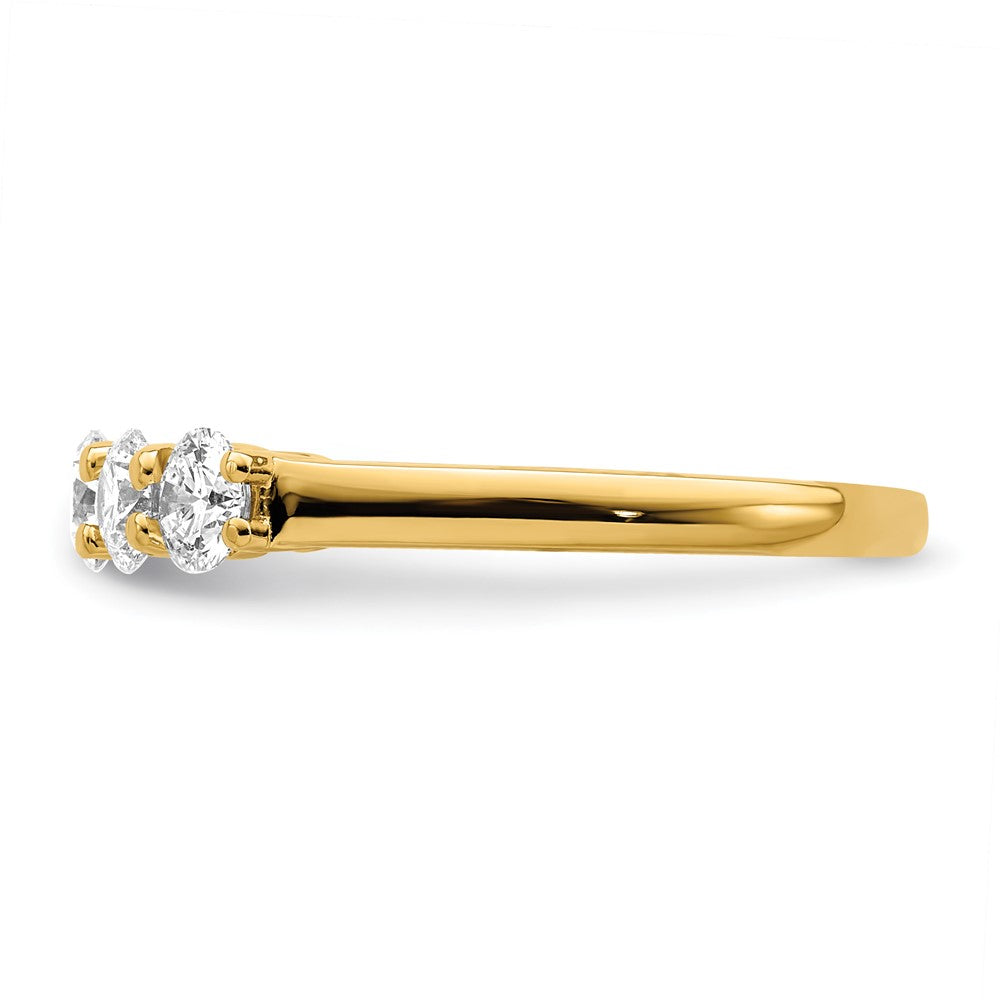 True Origin 14K 1 1/3 carat Lab Grown Diamond VS/SI  D E F  5 Stone Ring