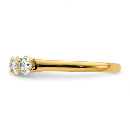 True Origin 14K 1 1/3 carat Lab Grown Diamond VS/SI  D E F  5 Stone Ring