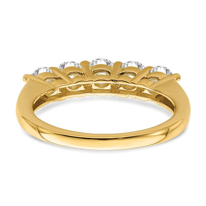 True Origin 14K 1 1/3 carat Lab Grown Diamond VS/SI  D E F  5 Stone Ring