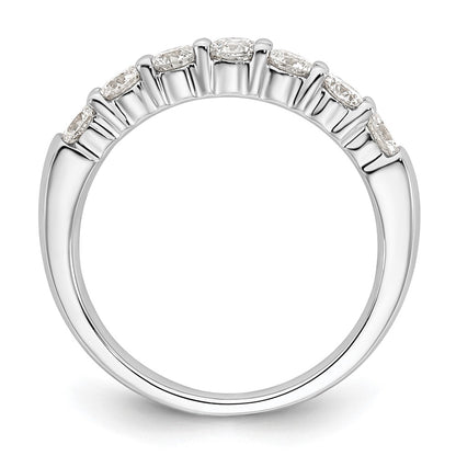 14K White Gold Lab Grown Diamond VS/SI+ G+ 7-Stone Band Ring