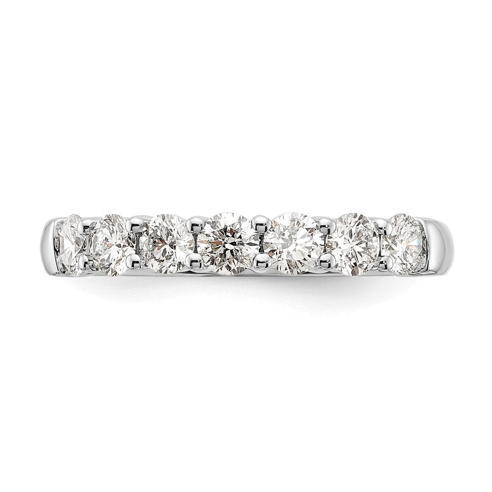 14K White Gold Lab Grown Diamond VS/SI+ G+ 7-Stone Band Ring