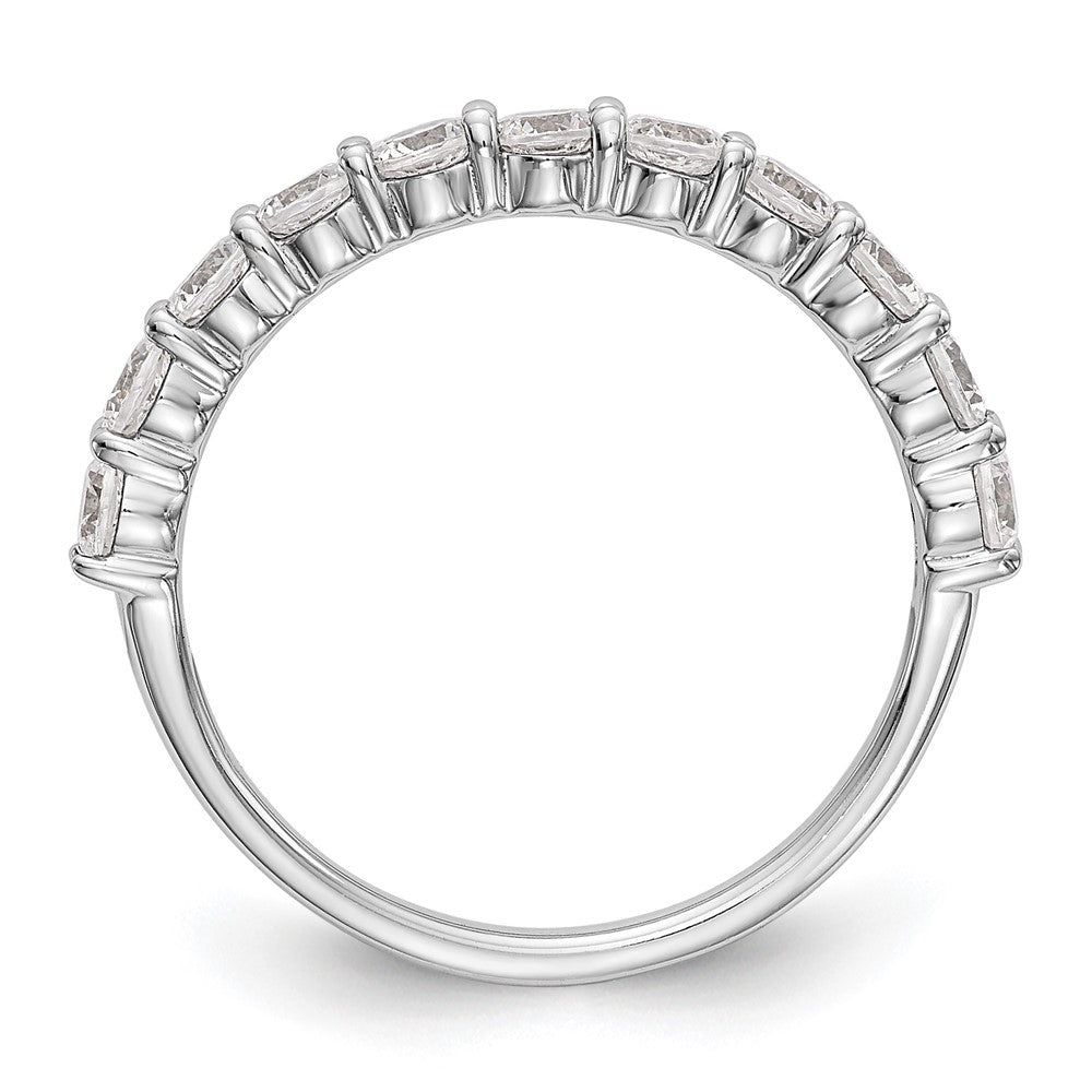 14K White Gold Lab Grown Diamond VS/SI+ G+ 11-Stone Band Ring