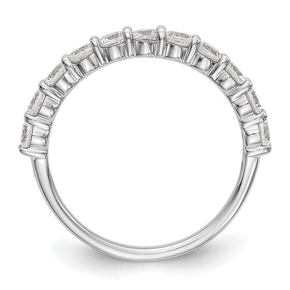 14K White Gold Lab Grown Diamond VS/SI+ G+ 11-Stone Band Ring