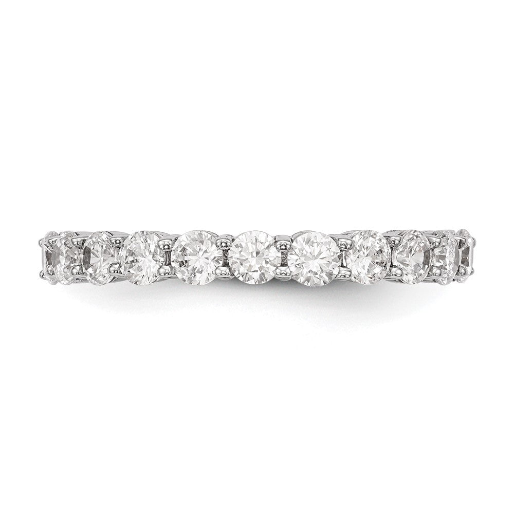 14K White Gold Lab Grown Diamond VS/SI+ G+ 11-Stone Band Ring