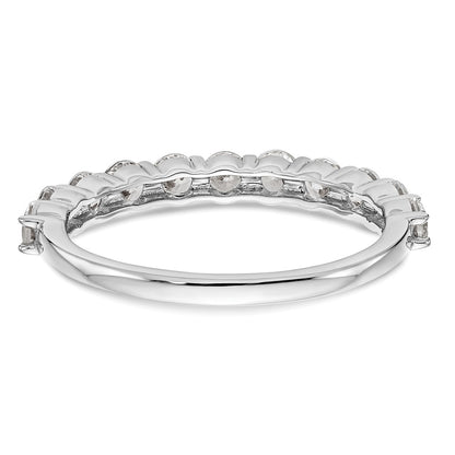 14K White Gold Lab Grown Diamond VS/SI+ G+ 11-Stone Band Ring