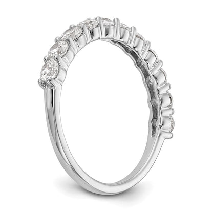 14K White Gold Lab Grown Diamond VS/SI+ G+ 11-Stone Band Ring