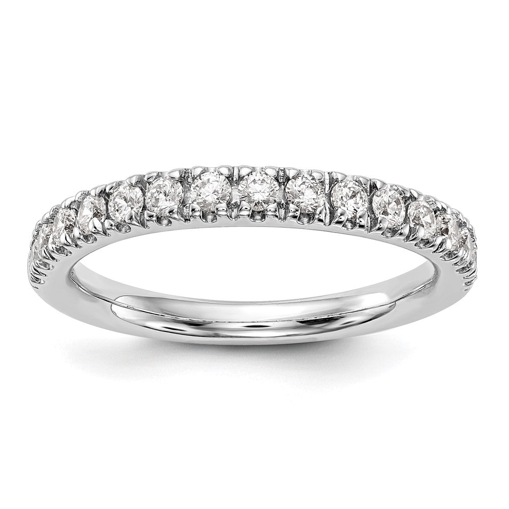 True Origin 14K White Gold 1/2 carat Lab Grown Diamond VS+ F+ Complete Wedding Band Ring