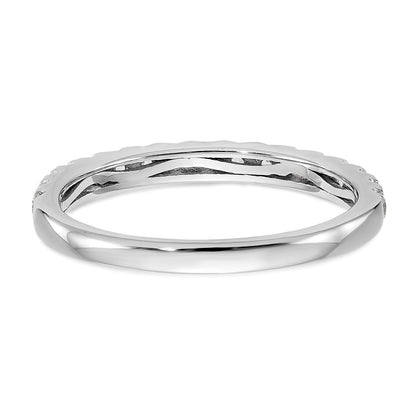 14K White Gold True Origin 3/8 Carat Lab Grown Diamond Vs D E F Band