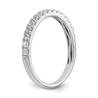 14K White Gold True Origin 3/8 Carat Lab Grown Diamond Vs D E F Band