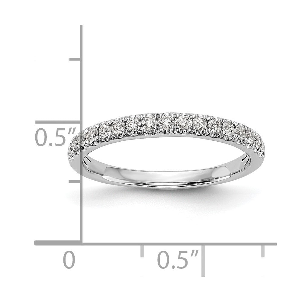 14k White Gold 3/8 Ct. Lab Grown Diamond VS/SI+ G+ Band Ring