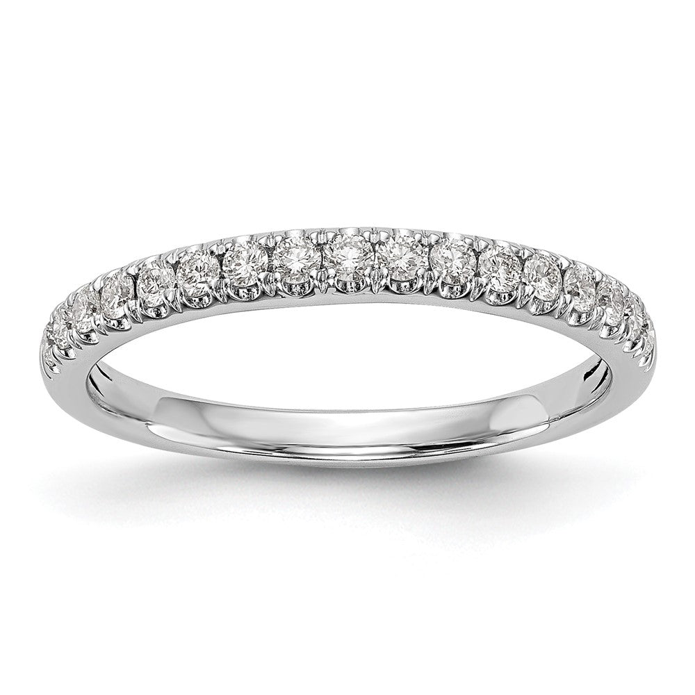 14K White Gold True Origin 3/8 Carat Lab Grown Diamond Vs D E F Band